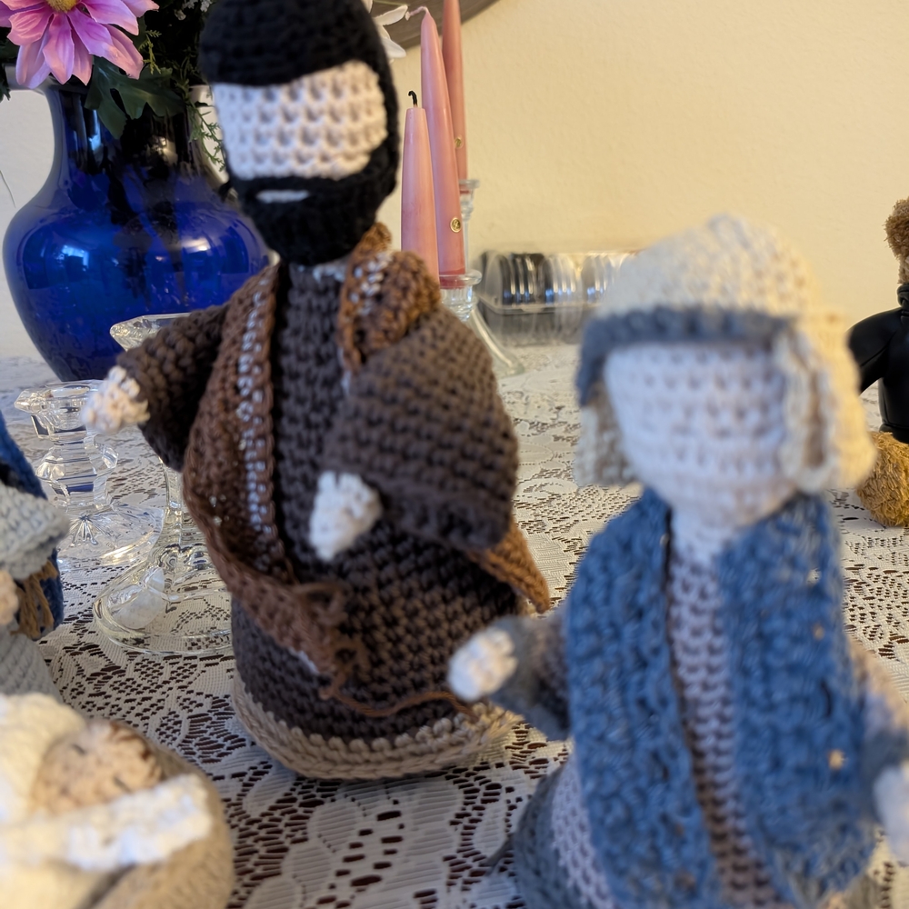 Handmade Crochet Nativity Set - Picture 4 of 5